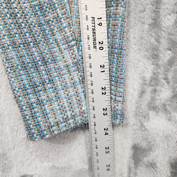 Vintage Jaclyn Smith Jacket Womens 12 Blue Tan Brown Tweed Blazer Pockets Preppy - Picture 11 of 12